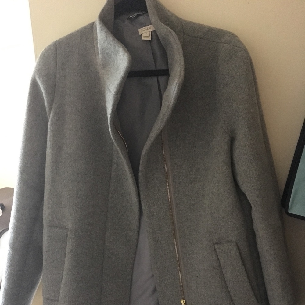 JCrew Women’s City Cocoon Wool Coat, Gray Size 6